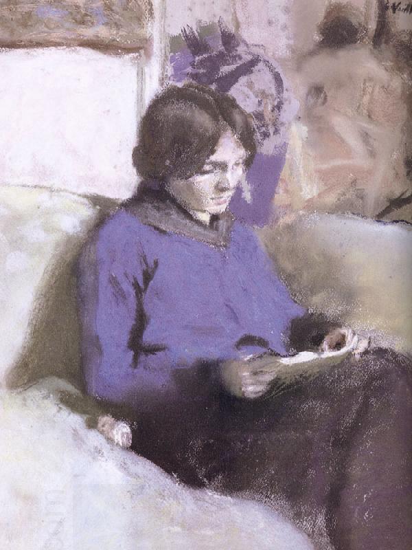 Edouard Vuillard Reading oil painting picture